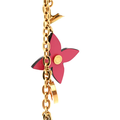 Louis Vuitton Blooming Flowers Bag Charm Key Holder Rose Ballerine 5 of 6