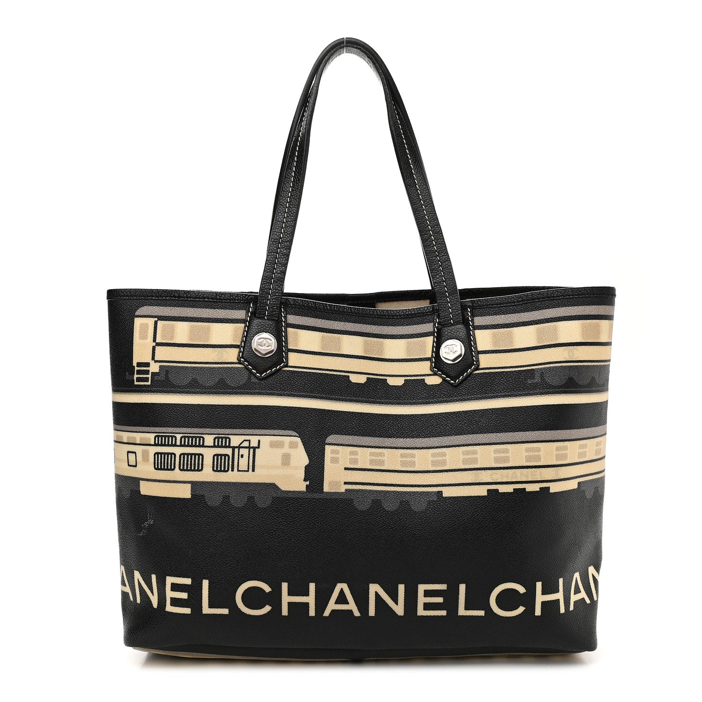 Coated Canvas Le Train Bag Black