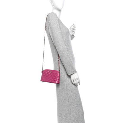 Chanel Caviar Quilted Classic Clutch With Chain Fuchsia 2 of 11