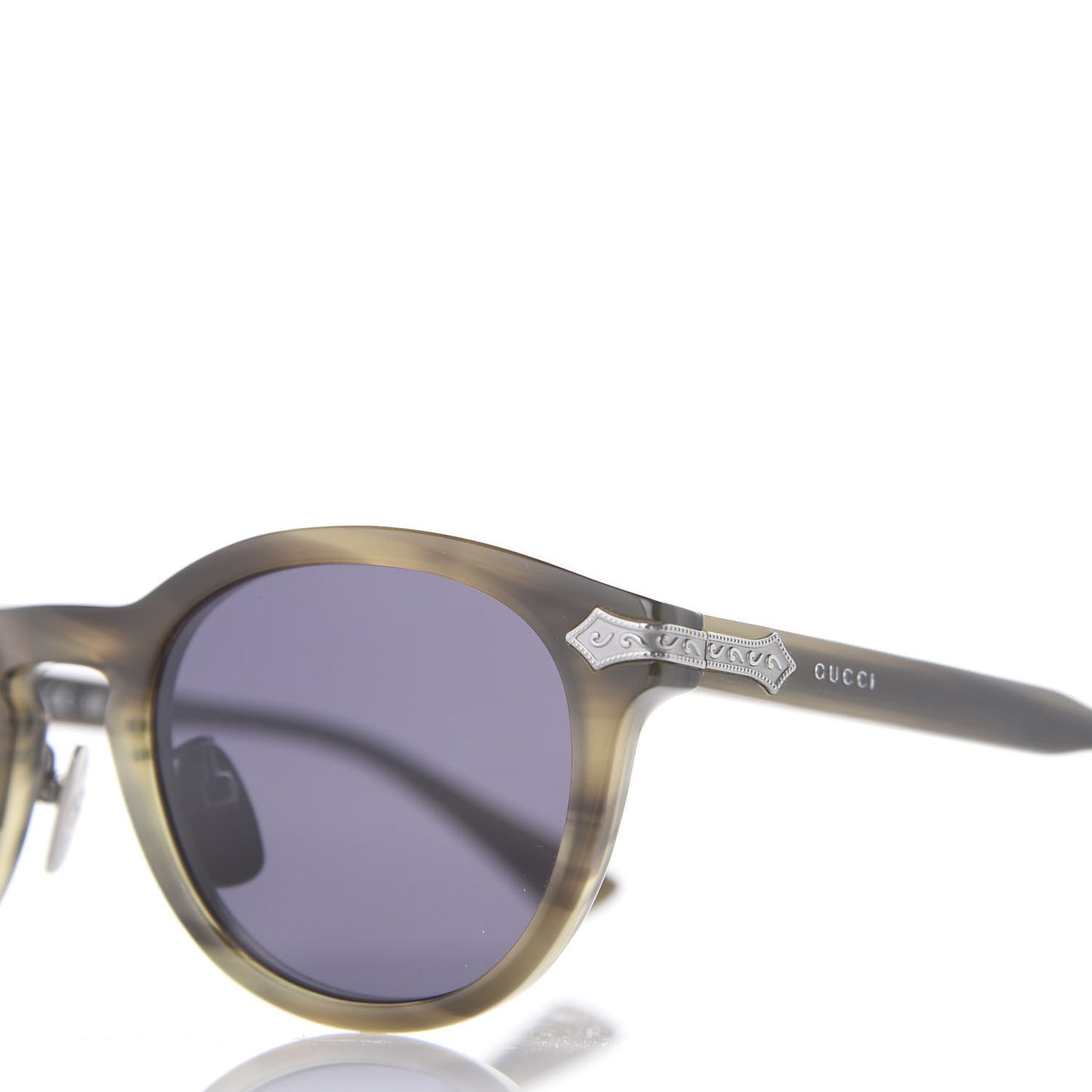 Acetate Round Metal Sunglasses GG0071S