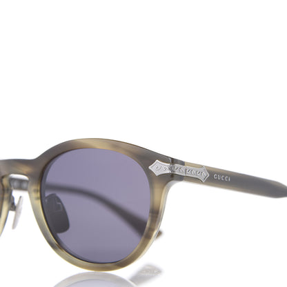 Gucci Acetate Round Metal Sunglasses GG0071S 7 of 9