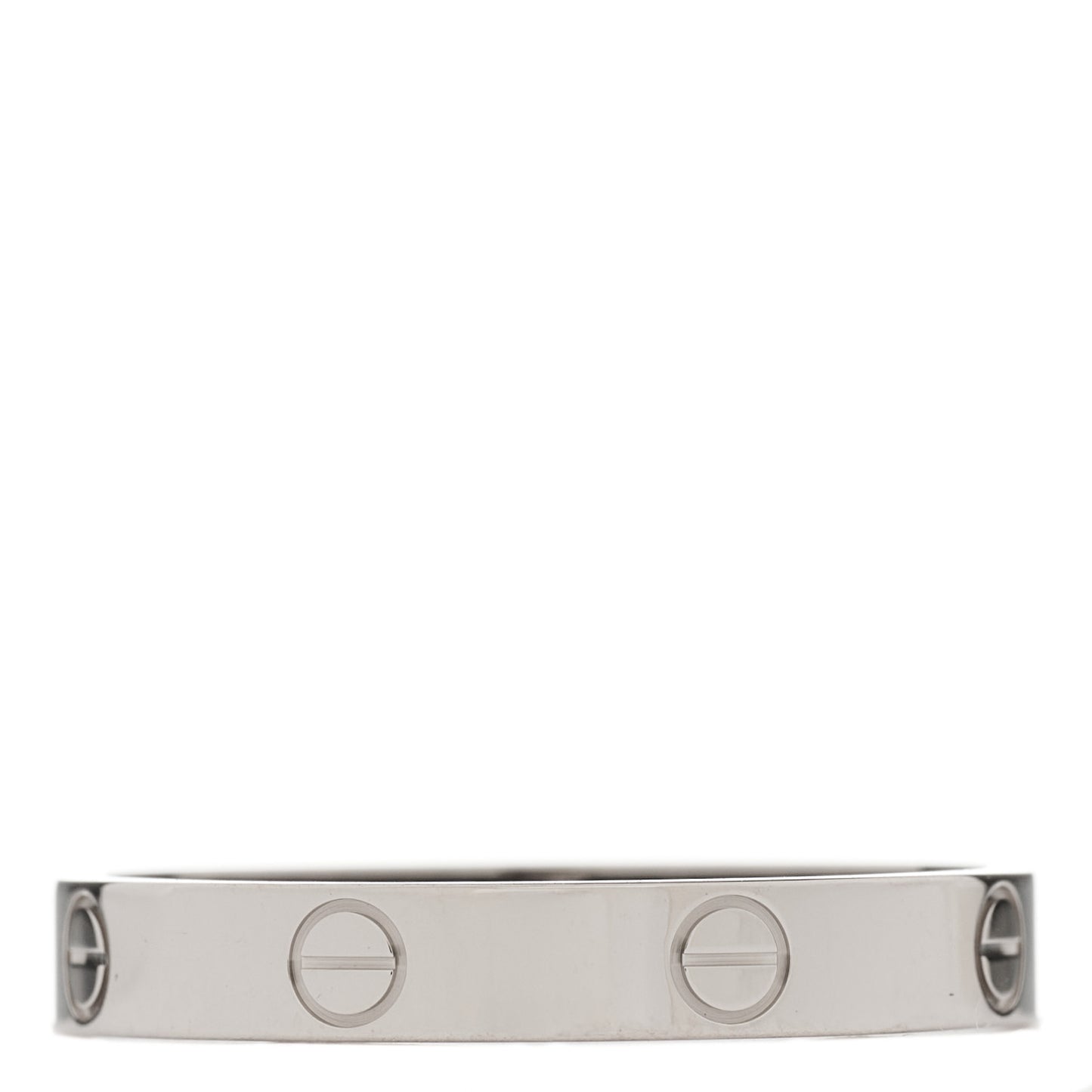 18K White Gold 3.5mm LOVE Wedding Band Ring 64 10.75