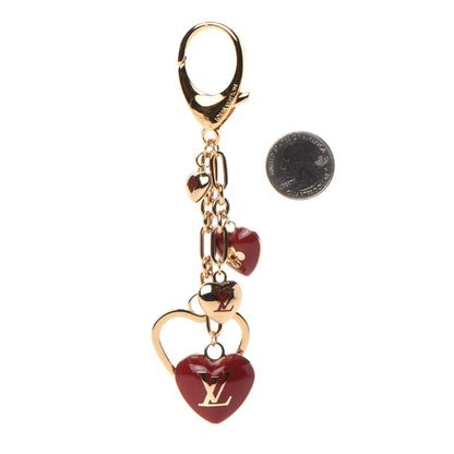 Louis Vuitton Coeurs Heart Bag Charm Key Holder Red 2 of 5