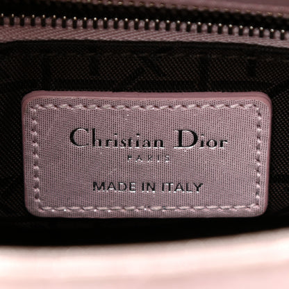 Christian Dior Metallic Lambskin Cannage Mini Lady Dior Lotus 6 of 9