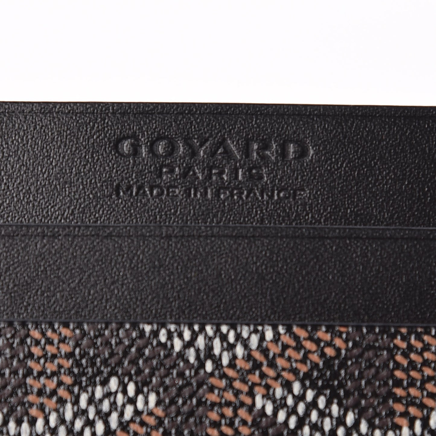 Goyardine Saint Sulpice Card Holder Black