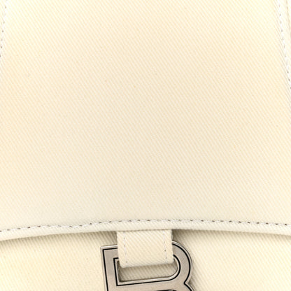 Balenciaga Cotton Canvas Small Hourglass Top Handle Bag White 8 of 18