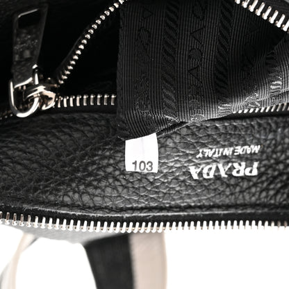 Prada Vitello Daino Crossbody Bag Black 6 of 10
