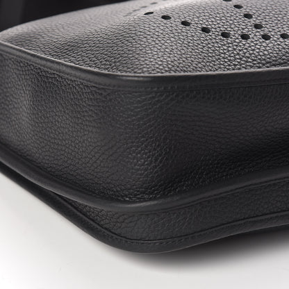 Hermes Taurillon Clemence Evelyne III PM Black 10 of 12