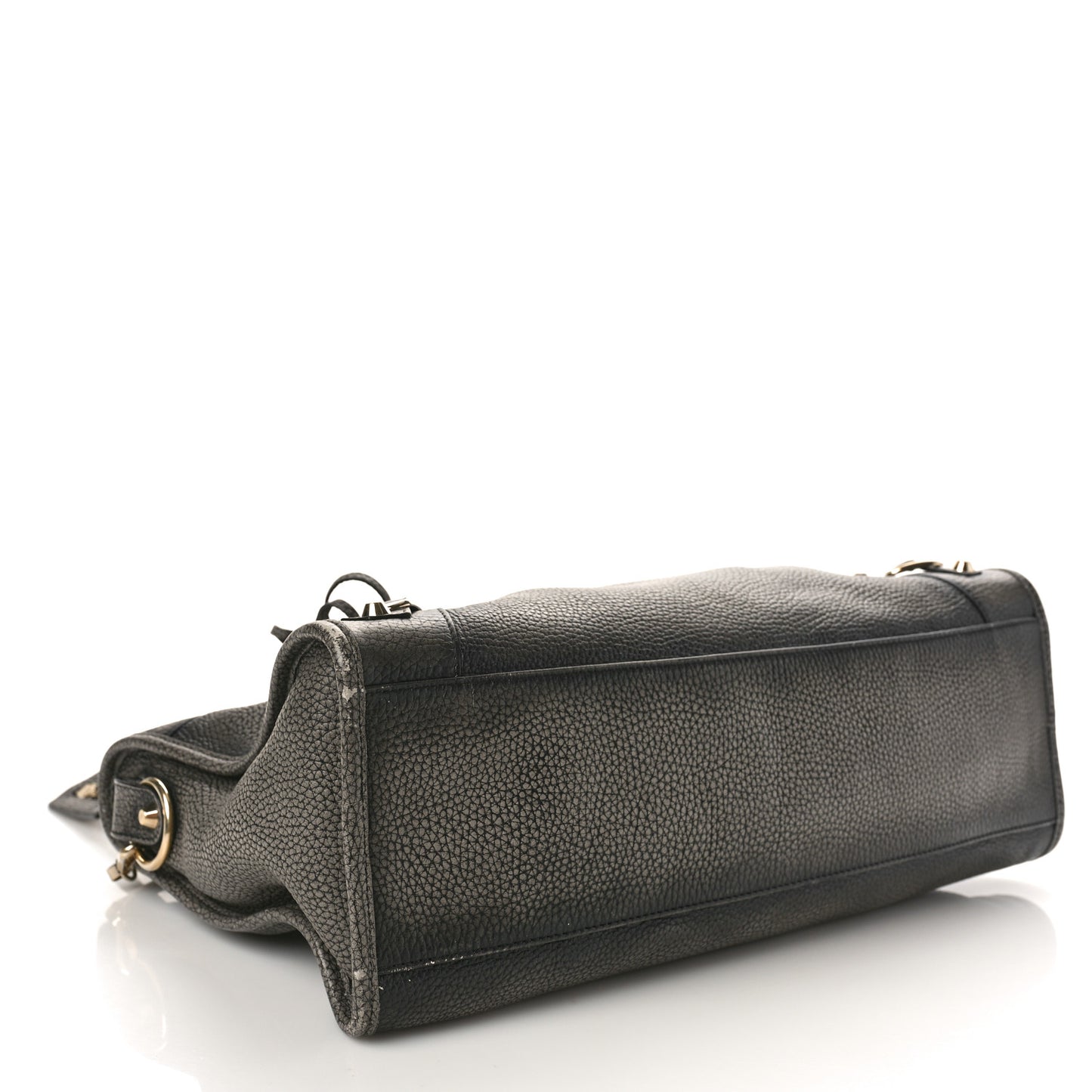 Grained Calfskin Classic Gold Hardware City Ombre Grey Gradient