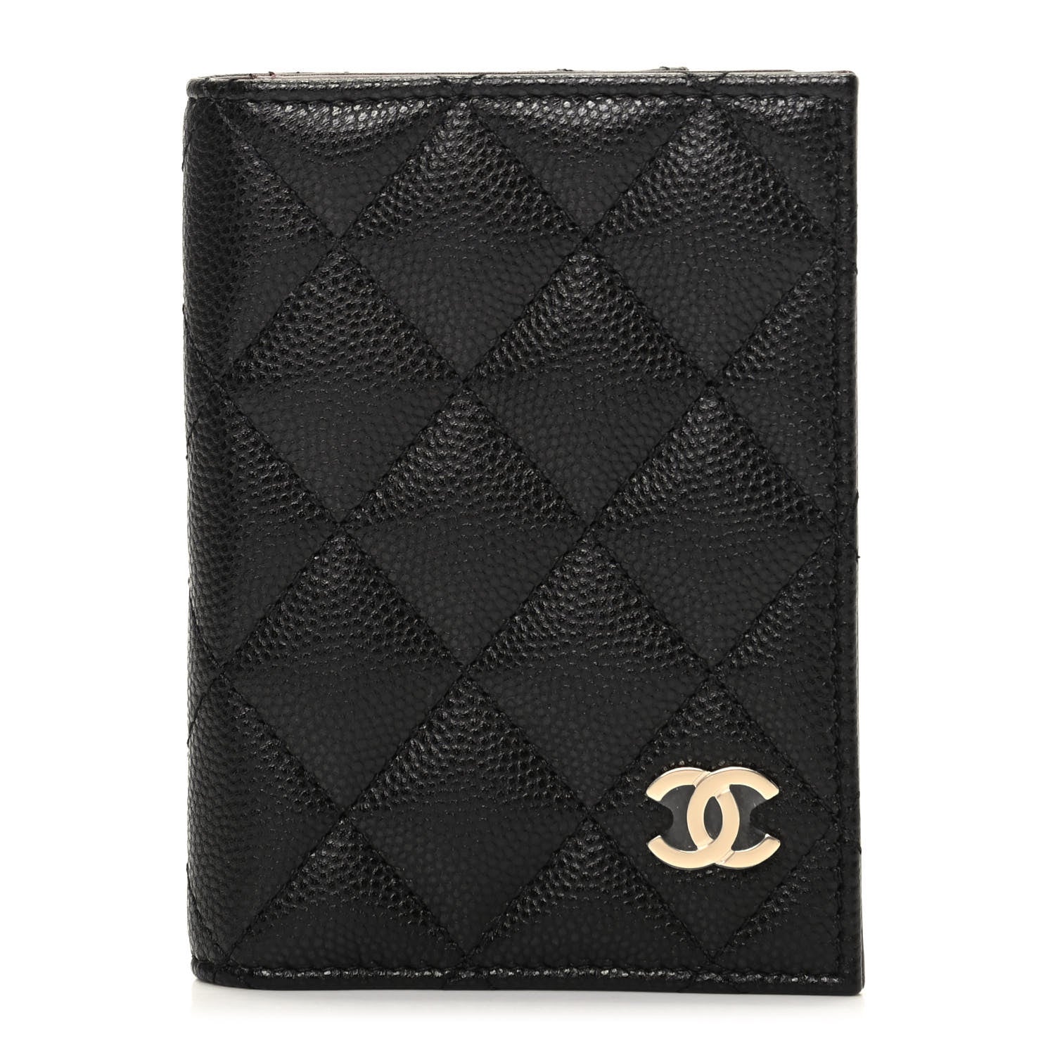 Chanel Caviar Quilted Card Holder Wallet Black 1 of 8