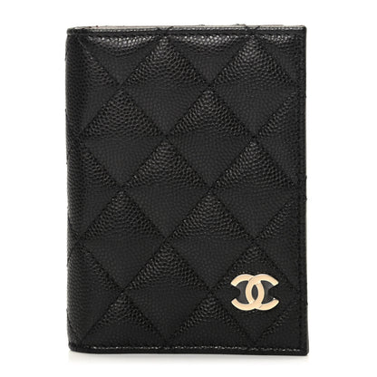 Chanel Caviar Quilted Card Holder Wallet Black 1 of 8