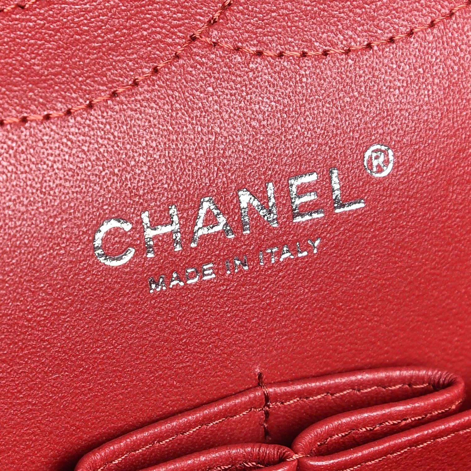 Chanel Caviar Quilted Jumbo Double Flap Red 6 of 7