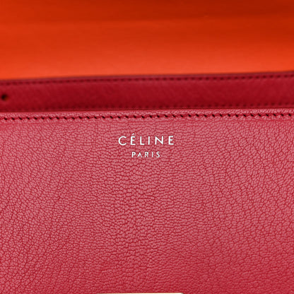 Celine Goatskin Medium Classic Box Flap Bag Dark Pink 6 of 13