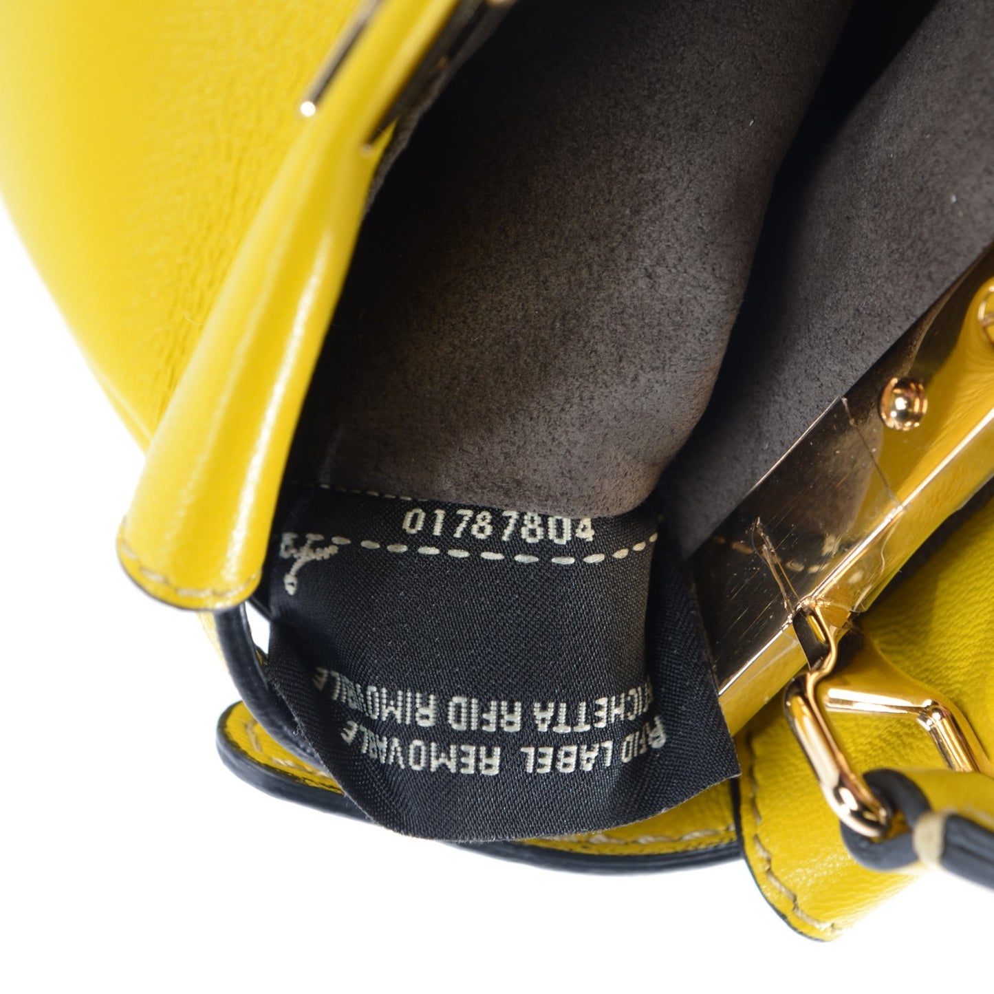 Shiny Nappa Micro Peekaboo Iconic Satchel Lime