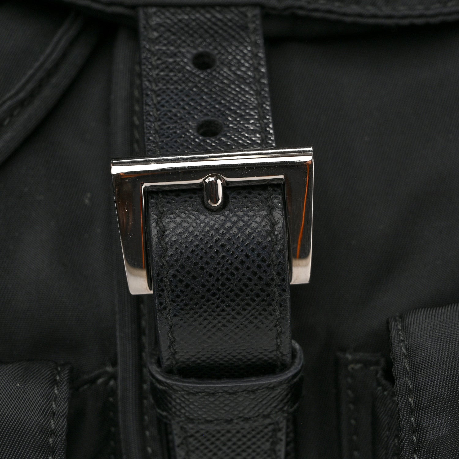 Prada Re-Nylon Saffiano Medium Backpack Black 11 of 14
