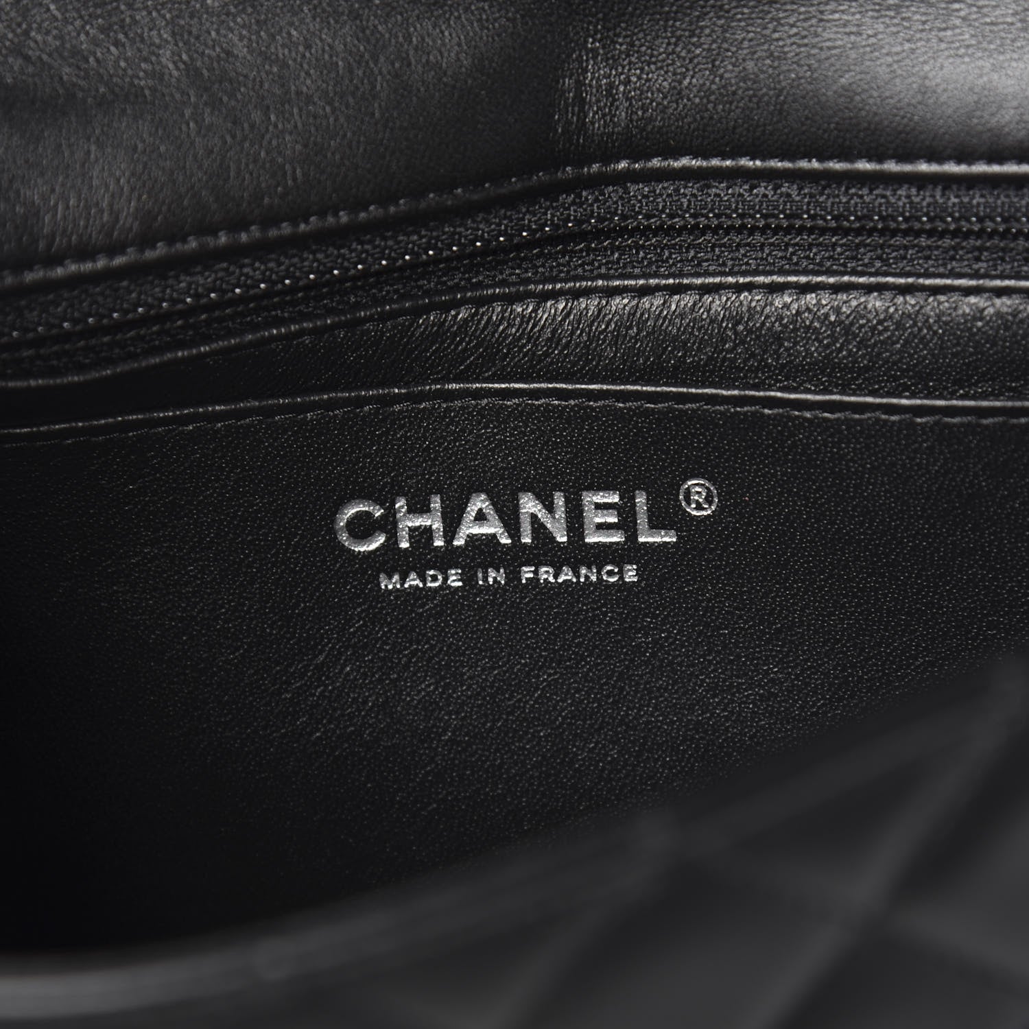 Chanel Lambskin Quilted Mini Rectangular Flap Black 5 of 9