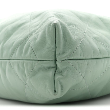 Chanel Shiny Calfskin Quilted Small Chanel 22 Light Green 11 of 11