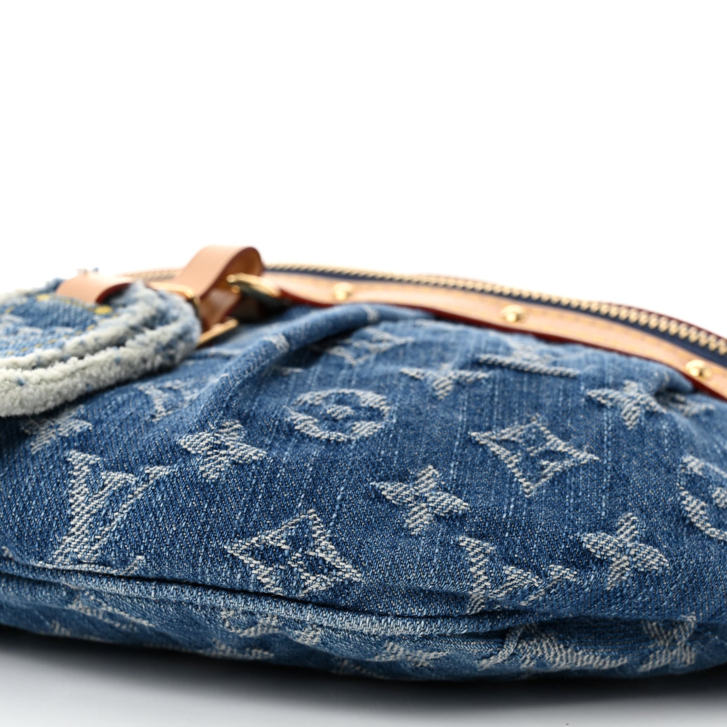 Monogram Denim High Rise Bumbag Blue