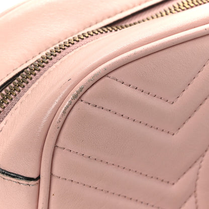 Gucci Calfskin Matelasse Small GG Marmont Chain Shoulder Bag Perfect Pink 13 of 14