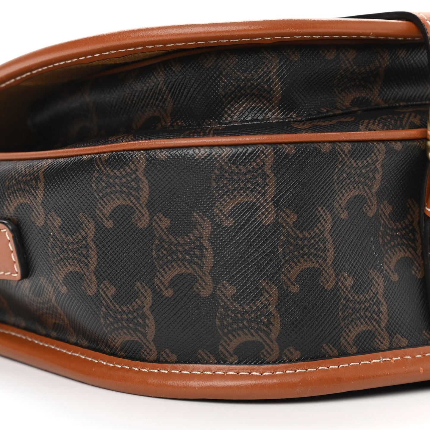 Triomphe Canvas Medium Folco Bag Tan