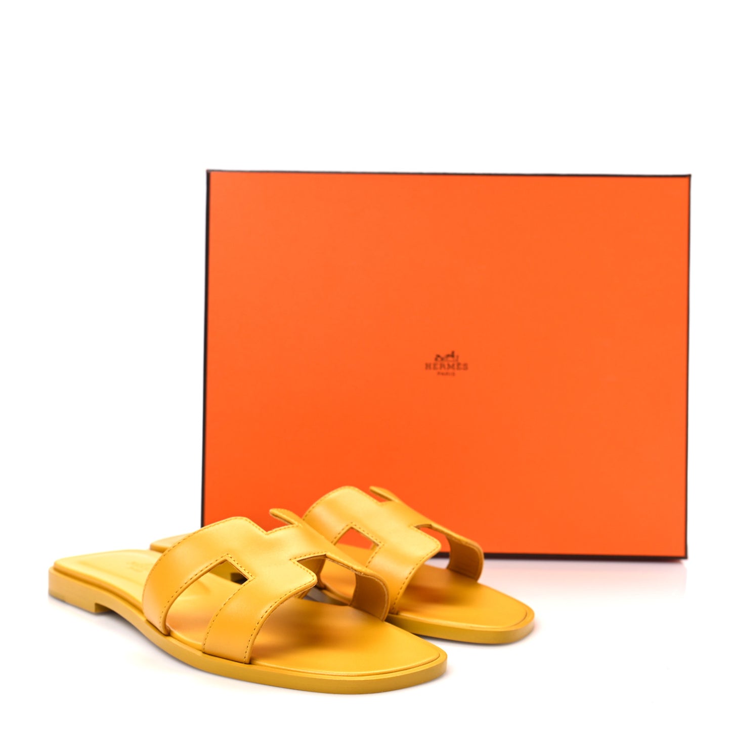 Calfskin Oran Sandals 36 Jaune Topaze