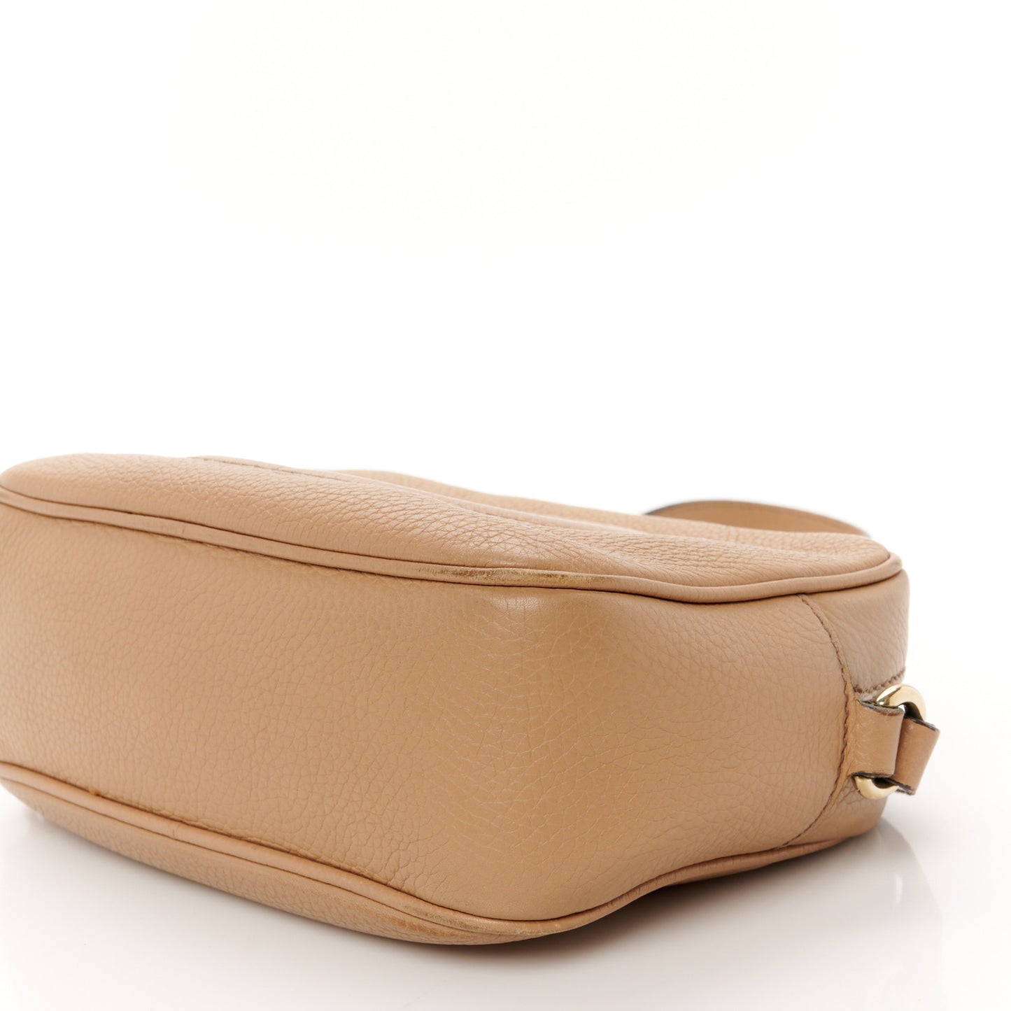 Pebbled Calfskin Small Soho Disco Bag Camelia