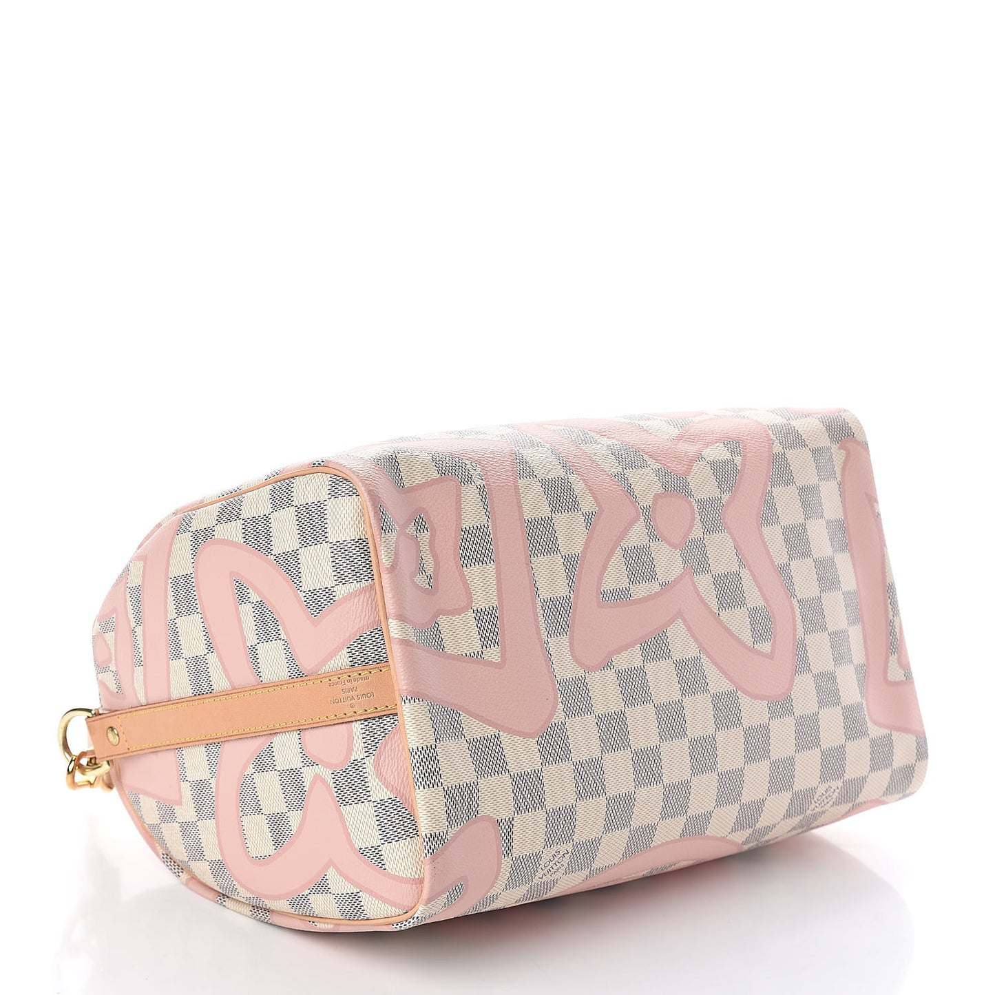 Damier Azur Tahitienne Speedy Bandouliere 30 Rose Ballerine