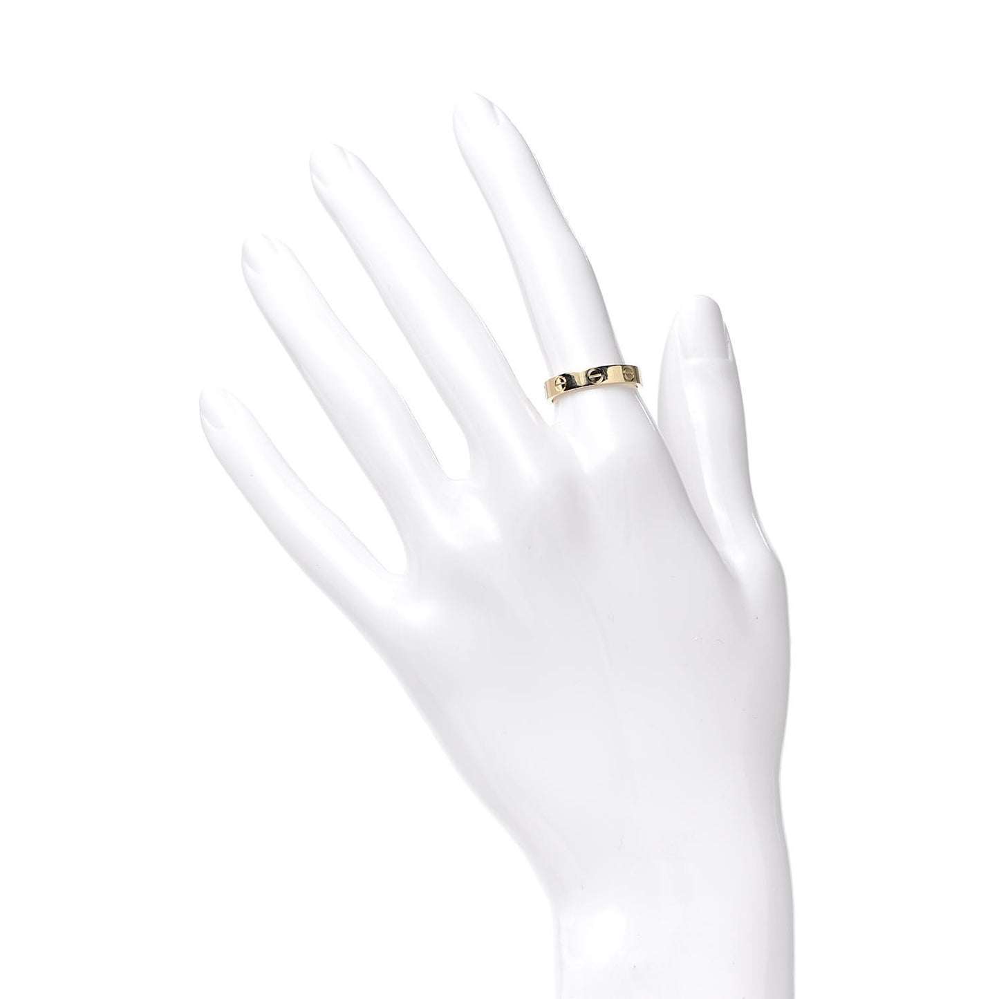 18K Yellow Gold 3.5mm LOVE Wedding Band Ring 51 5.75