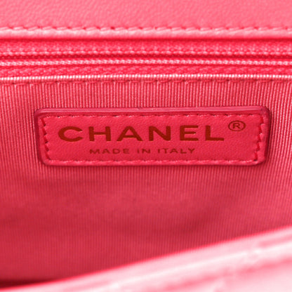 Chanel Lambskin Quilted Mini Mademoiselle Chic Flap Pink 6 of 15