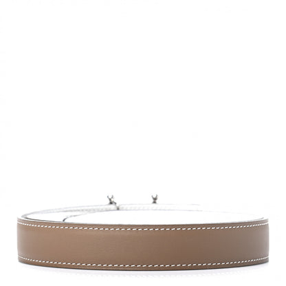 Hermes Epsom Swift 24mm Mors H Belt 75 White Etoupe 2 of 5