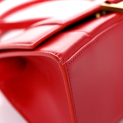 Balenciaga Shiny Box Calfskin Small Hourglass Top Handle Bag Bright Red 5 of 17