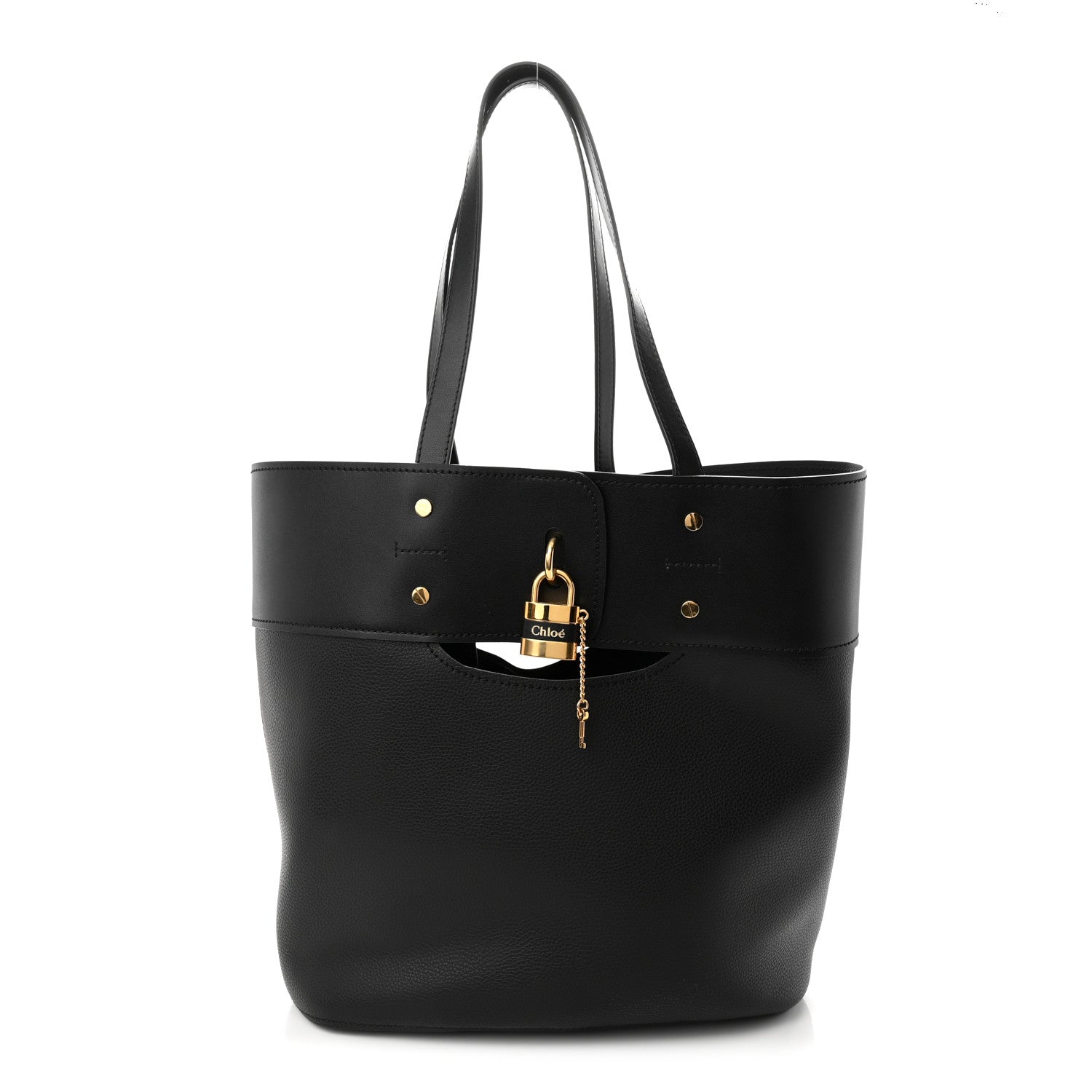 Chloe Smooth Grained Calfskin Medium Aby Tote Black 3 of 10