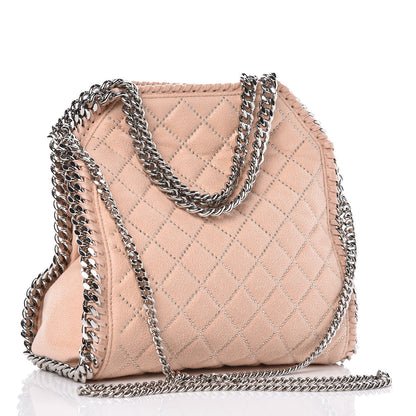 Stella McCartney Shaggy Deer Quilted Studded Mini Falabella Powder 3 of 9