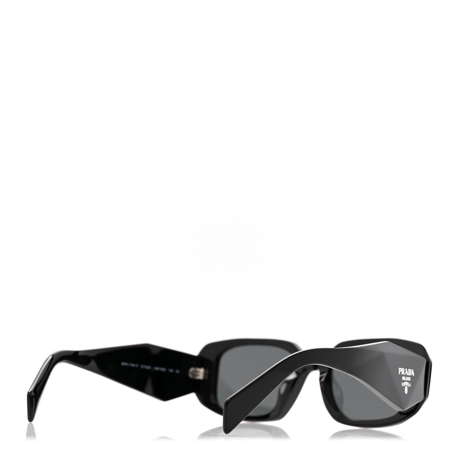 Prada Acetate Symbole Sunglasses SPR 17W Black 4 of 9