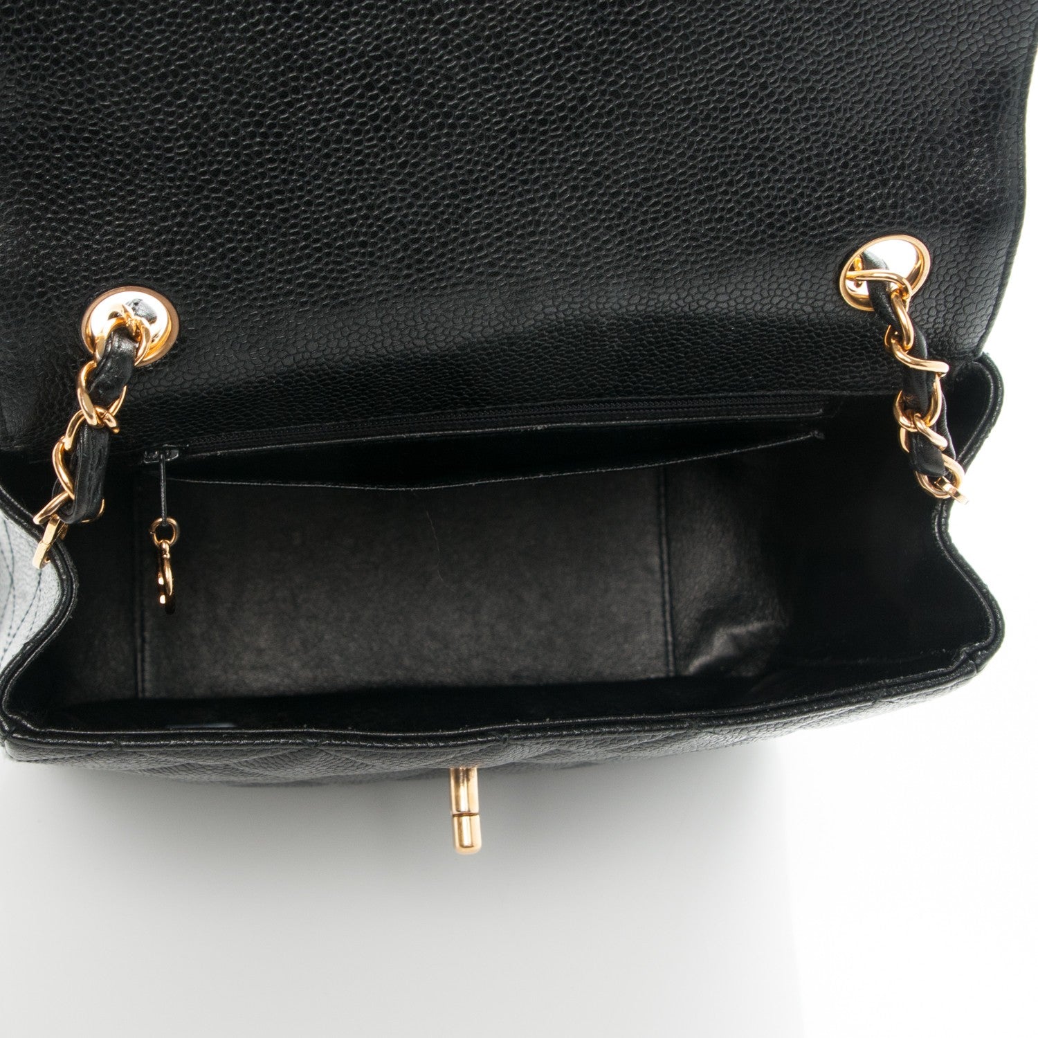 Chanel Caviar Quilted Medium Single Flap Black 5 of 10