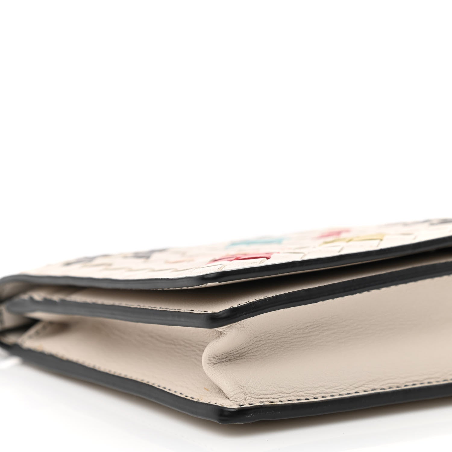 Bottega Veneta Nappa Intrecciato Chain Wallet Mist Abstract 9 of 12