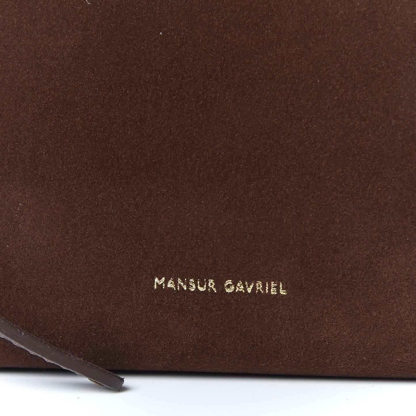 Suede Mini Bucket Bag Chocolate