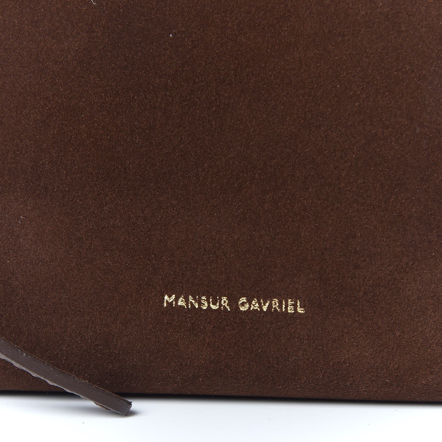 Mansur Gavriel Suede Mini Bucket Bag Chocolate 7 of 7