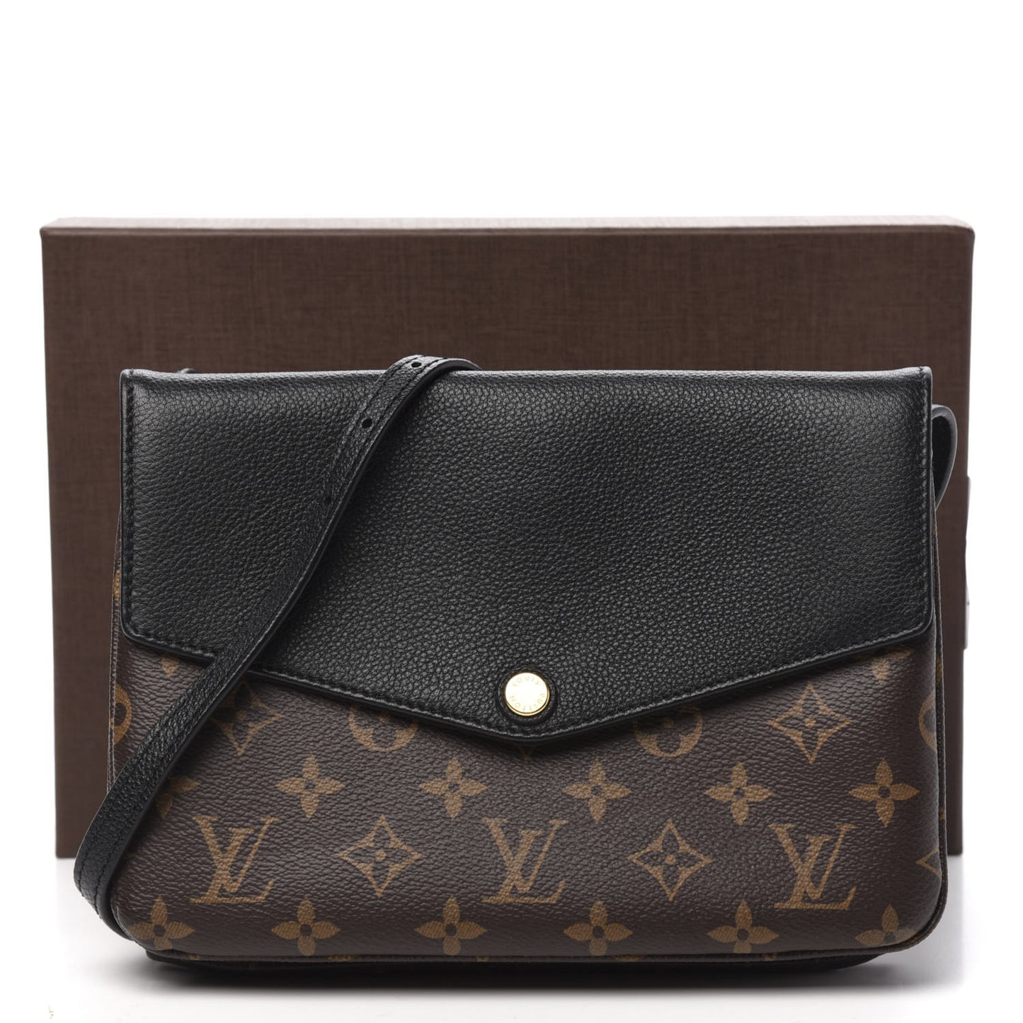 Monogram Twice Pochette Black