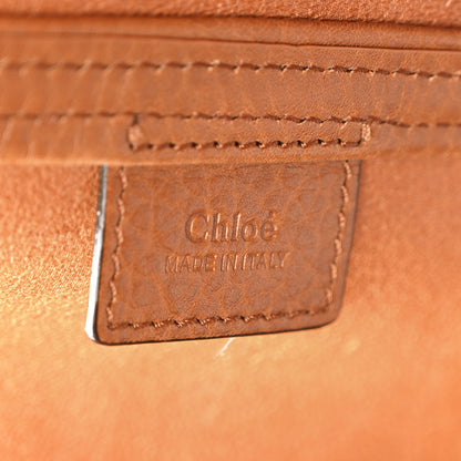 Chloe Grained Calfskin Large Spin Tote Clay Brown 6 of 15