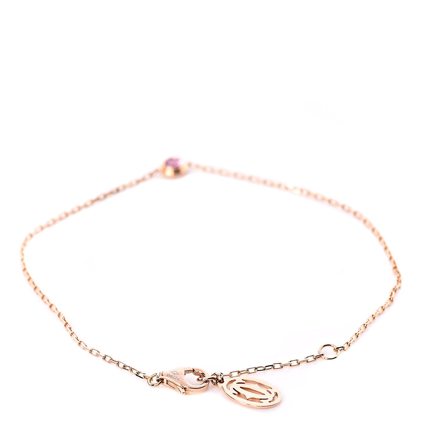 Cartier 18K Pink Gold Pink Sapphire D'Amour Bracelet 3 of 5