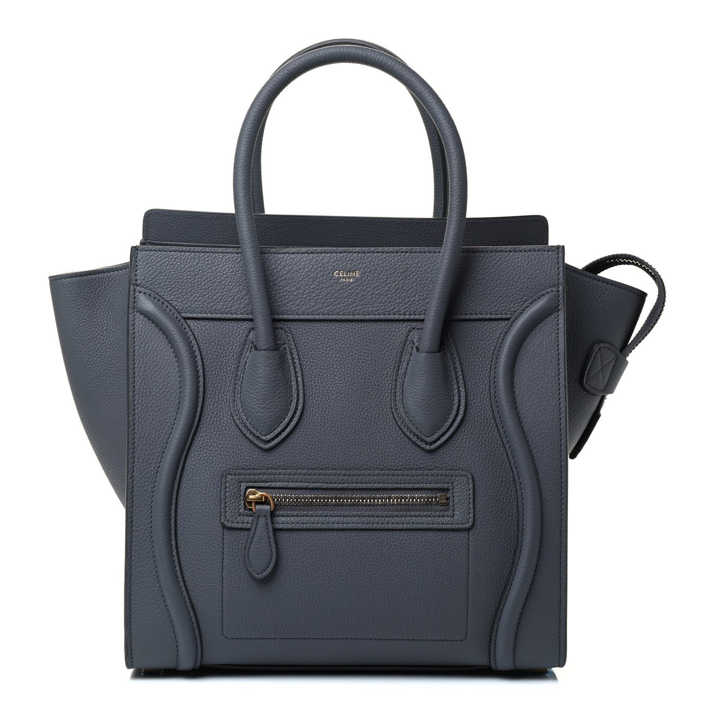 Baby Drummed Calfskin Micro Luggage Kohl
