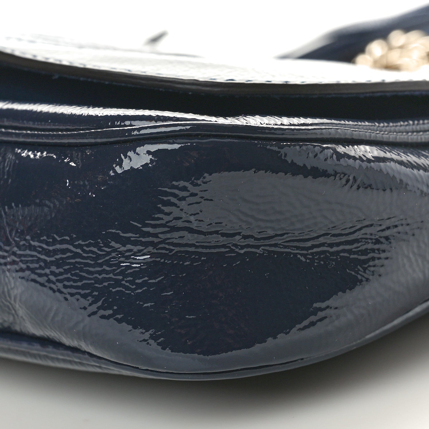 Gucci Patent Medium Soho Flap Crossbody Navy 10 of 10