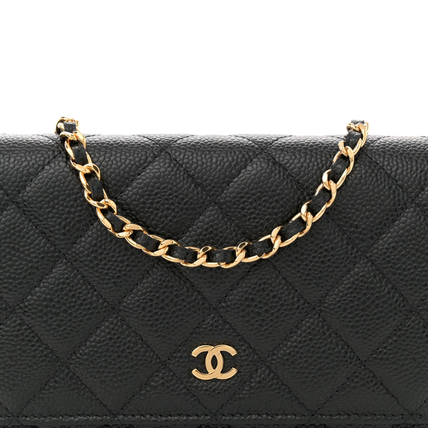 Chanel Caviar Quilted Wallet On Chain WOC Black 8 of 11