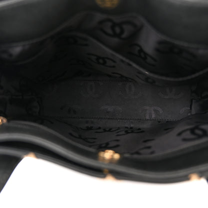 Chanel Calfskin Stitch Small Surpique Tote Black 5 of 12