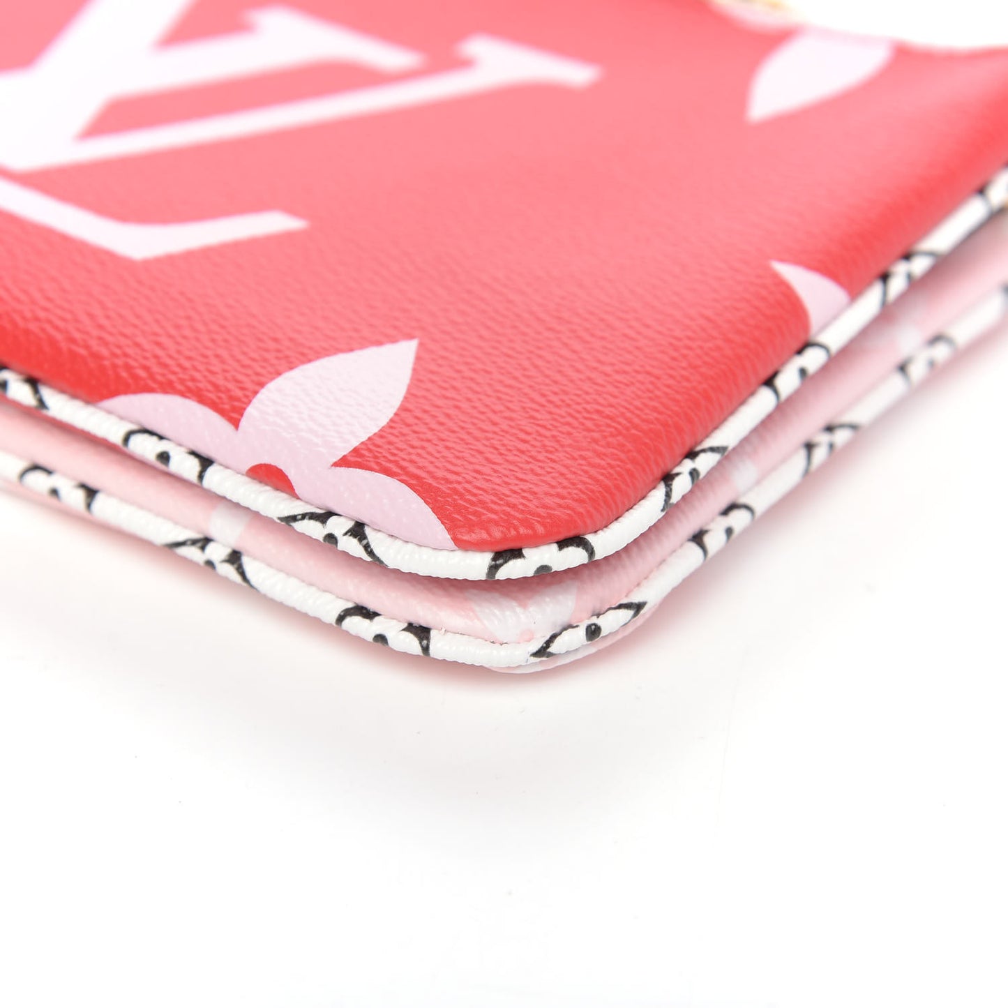 Monogram Giant Double Zip Pochette Rouge