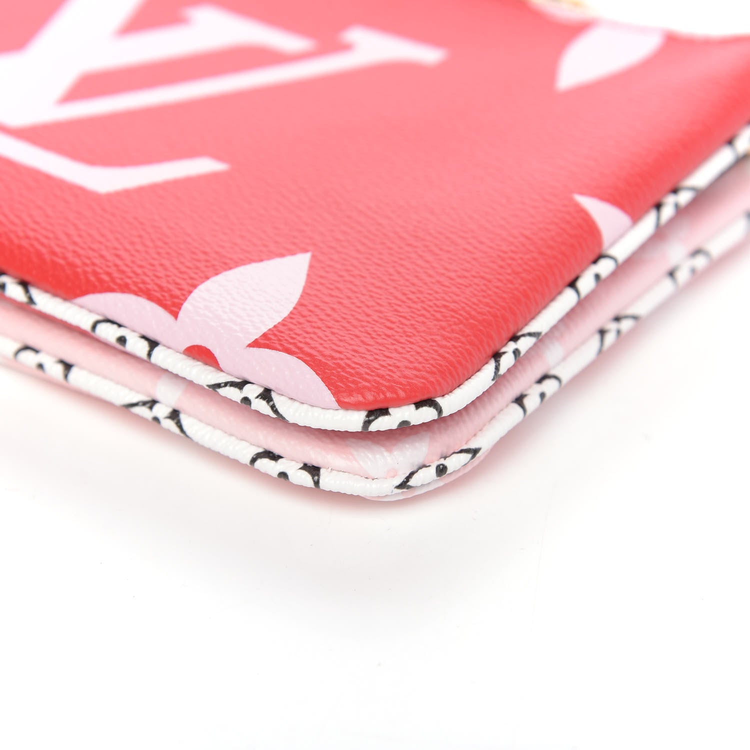 Louis Vuitton Monogram Giant Double Zip Pochette Rouge 9 of 10
