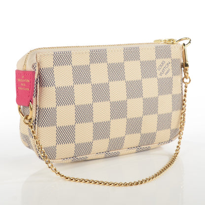 Louis Vuitton Damier Azur 2015 Christmas Animation Mini Pochette Accessories 3 of 7