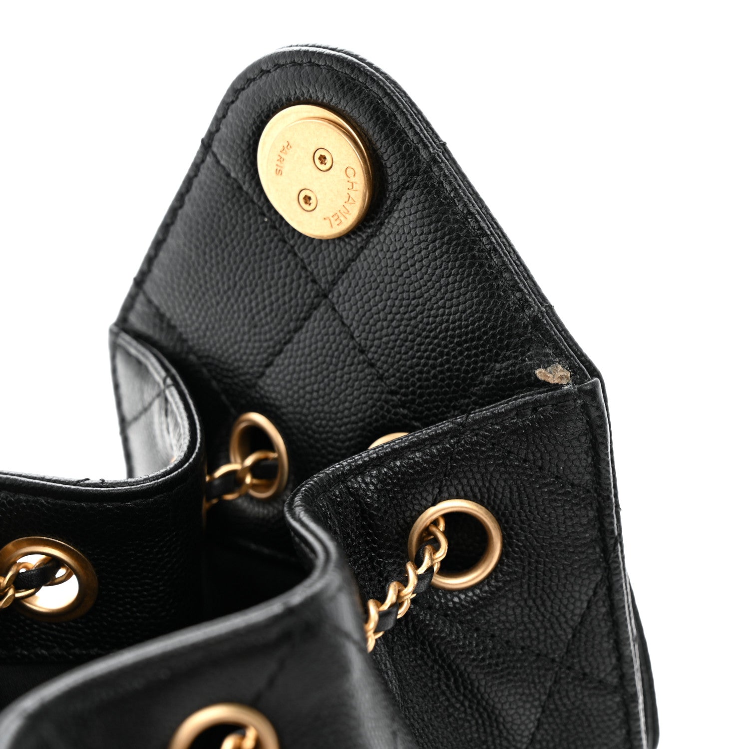 Chanel Caviar Quilted Mini Chanel 25 Handbag Black 12 of 12