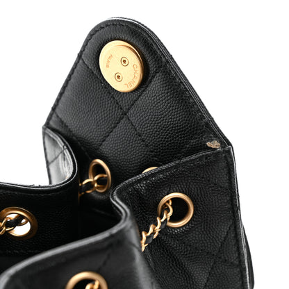 Chanel Caviar Quilted Mini Chanel 25 Handbag Black 12 of 12